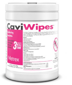 CaviWipes™ Surface Disinfectant Premoistened Alcohol Based Manual Pull Wipe 160 Count Canister Alcohol Scent NonSterile