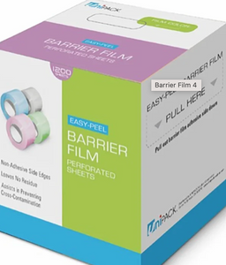 9-Barrier Film 4" x 6" 1200 sheets/roll Blue 1/BX